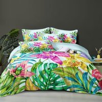 Azure Floral Printed Duvet Set - Multicoloured / 230cm