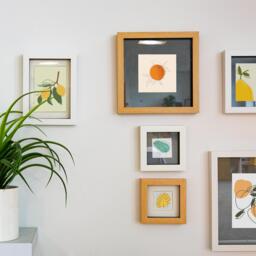 "3D Box Photo Frame - 8 x 8"" with 4x4"" Mount - Grey/Ivory" - thumbnail 2