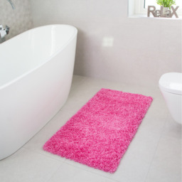 Soft Value Barbie Pink Shaggy Area Rug - Barbie Pink / 150 x 80cm - thumbnail 4