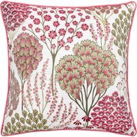 Ophelia Floral Jacquard Cushion  - Rednut / 1.15kg - image 1