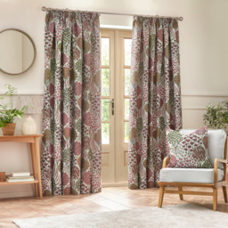 Ophelia Floral Jacquard Cushion  - Rednut / 1.15kg - thumbnail 2