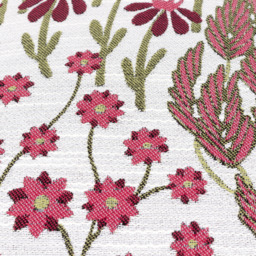 Ophelia Floral Jacquard Cushion  - Rednut / 1.15kg - thumbnail 4