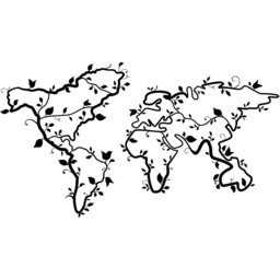 Ivy World Modern Wall Art  Metal Decorative Object  - Black - Black - thumbnail 2