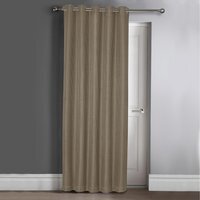 Classic Waffle Blackout Door Panel Curtain - Natural