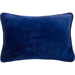 Serenity Printed Velvet Cushion - Midnight - thumbnail 5