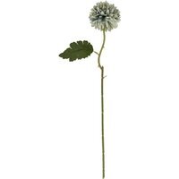 Set of 3 Pale Short Chrysanthemum Stems (Artificial) - Pale Green - image 1