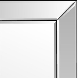 5 x Horsley All Glass Modern Dress Mirror - Silver - thumbnail 5