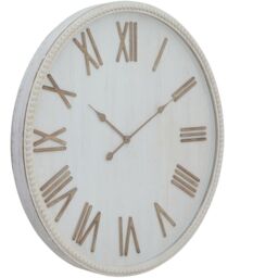 Rustic Beaded Frame Wall Clock - White - thumbnail 2
