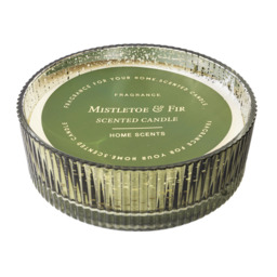 Large Scented Mistletoe and Fir 3 Wick Candle  - Ivory,Green - thumbnail 4