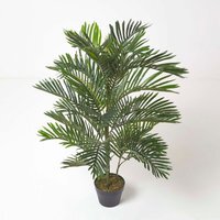 Homescapes Multi Stem Green Palm Tree in Pot, 120 cm - Green - image 1