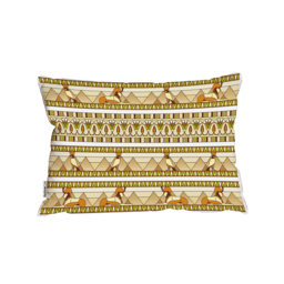 Ornament Of Ancient Egypt To The FrescoesOutdoor Cushion - Yellow - thumbnail 2