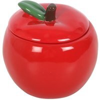 Apple Shaped Scented Candle Jar Charming Kitchen Decor - Red - thumbnail 1