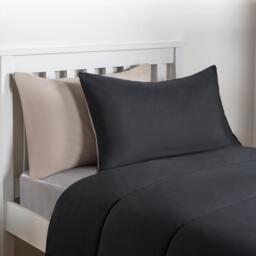 OHS Coverless 10.5 Tog Soft Duvet Set - Black/Stone - Double - thumbnail 5
