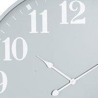 Ashmount Contemporary Metal Wall Clock - Grey - thumbnail 1