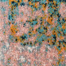 Bold Distressed Abstract Shaggy Living Area Rug - Multicolour / 240 x 60cm - thumbnail 4