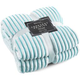 Thermal Modern Printed Cord Throw Blanket - Teal / 150x200 - thumbnail 3