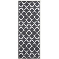 Homescapes Outdoor Rug Luxury Waterproof Reversible, Black Nola Geometric - Black / 200cm - image 1