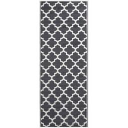Homescapes Outdoor Rug Luxury Waterproof Reversible, Black Nola Geometric - Black / 200cm - thumbnail 5