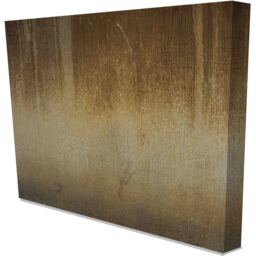 Gradient Worn Stone Wall' Graphic Art on Canvas - Yellow / 31cm - thumbnail 2