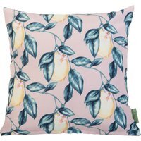 Outdoor Scatter Cushion Printed Garden Furniture Pillow -  Lemon Pink Small - image 1