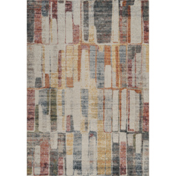 Aress Washable Modern Living Room Area Rug -Low Pile Geometric Design Muti Rug - Multi Coloured / 170cm - thumbnail 4