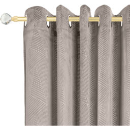 16-19mm Cristalla Extendable Eyelet Metal Curtain Pole Set - Gold / 160cm - thumbnail 2