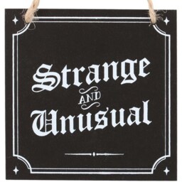 Strange And Unusual Gothic Hanging Sign - Black - thumbnail 4