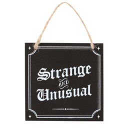 Strange And Unusual Gothic Hanging Sign - Black - thumbnail 5