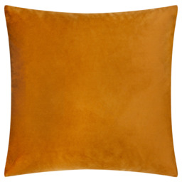 Metro Harlequin Velvet Square Cushion - Ginger / Polyester - thumbnail 4