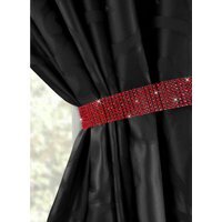 One Pair Tiebacks Diamante - Red