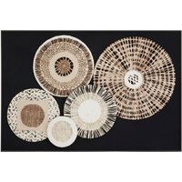 Modello Natural And black Paper Design Wall Art - Multi colour