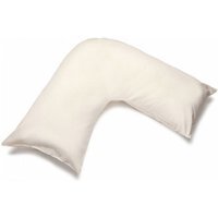 Easycare Percale V-Shaped Orthopaedic Pillowcase - Ivory