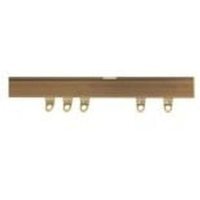 Antique Brass Fineline Aluminium Curtain Track - Antique Brass / 340cm