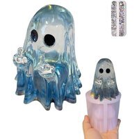 Middle Finger Ghost Resin Mould Ornament - Clear