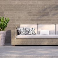 Black Contour Outdoor Cushion - Black / 60cm