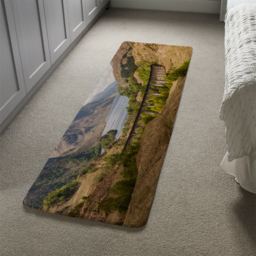 Mountains of Scotland Designer Runner Rug - Yellow - thumbnail 4