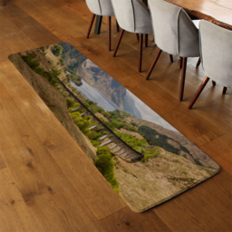 Mountains of Scotland Designer Runner Rug - Yellow - thumbnail 3