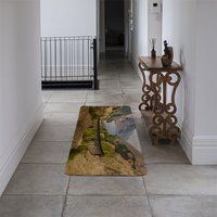Mountains of Scotland Designer Runner Rug - Yellow - thumbnail 1