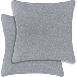 Austin-Dallas Textured Pair of Cushion Covers - 43x43cm - Cases Only - Grey - thumbnail 4
