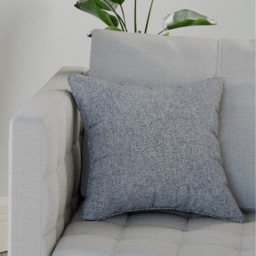 Austin-Dallas Textured Pair of Cushion Covers - 43x43cm - Cases Only - Grey - thumbnail 2