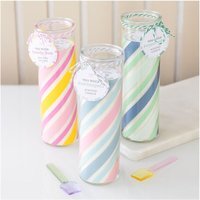 Candy Stripe Bubblegum Tube Candle Retro Seaside Decor Gift - Multi