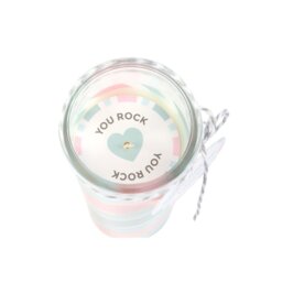 Candy Stripe Bubblegum Tube Candle Retro Seaside Decor  Gift - Multi - thumbnail 3