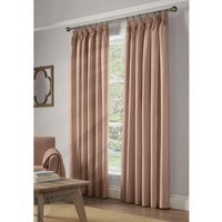 100 Blackout Pencil Pleat Curtains - Pink / 104cm / 183cm