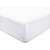 Fitted Sheet Teddy Fleece White - White / King