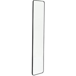 Rectangular Soft-Corner Wall-Mounted Full Length Mirror - Black - thumbnail 4