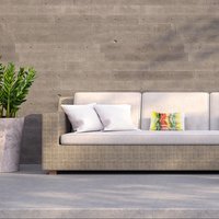 Vanishing Point Outdoor Cushion - Yellow / 60cm