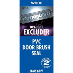 Stormguard Draught Excluder PVC Bottom Door  Garage Brush Seal White 914mm - Grey - thumbnail 4