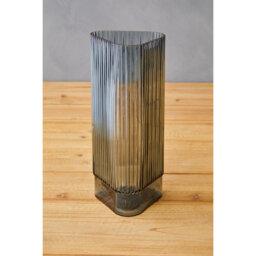 Cabrina Large Blue Glass Vase - Glass 100% - thumbnail 5