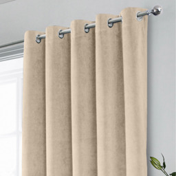 Hampton Eyelet Curtains - Cream / 168cm / 137cm - thumbnail 4