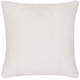 Cozeecheck Faux Fur Polyester Filled Cushion - Black - thumbnail 2